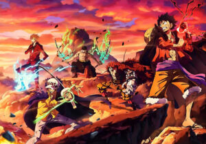 A photo of the most powerful characters of One Piece, leading by Monkey D''Luffy